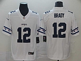 Nike Patriots 12 Tom Brady White Team Logos Fashion Vapor Limited Jersey,baseball caps,new era cap wholesale,wholesale hats
